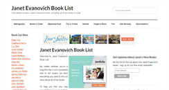 Desktop Screenshot of janetevanovichbooklist.com