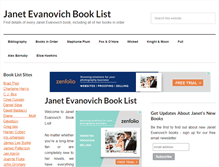 Tablet Screenshot of janetevanovichbooklist.com
